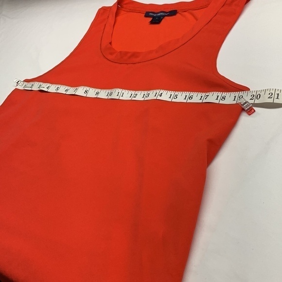 French Connection Sleeveless Top Crew Neck Size Large Colour Orange - Picture 6 of 9